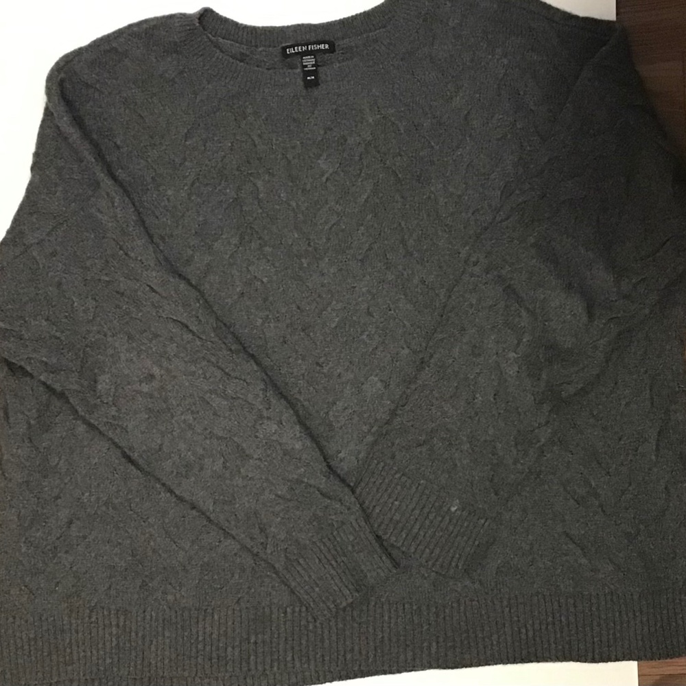 Eileen Fischer boxy crop sweater